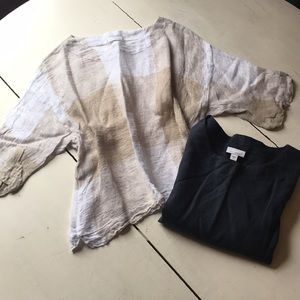 DONATING SOON! J Jill Linen Tops- 2
